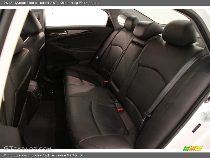 Shimmering White / Black 2012 Hyundai Sonata Limited 2.0T
