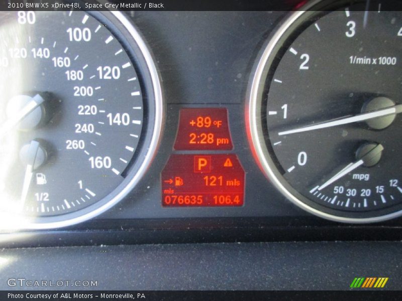 Space Grey Metallic / Black 2010 BMW X5 xDrive48i