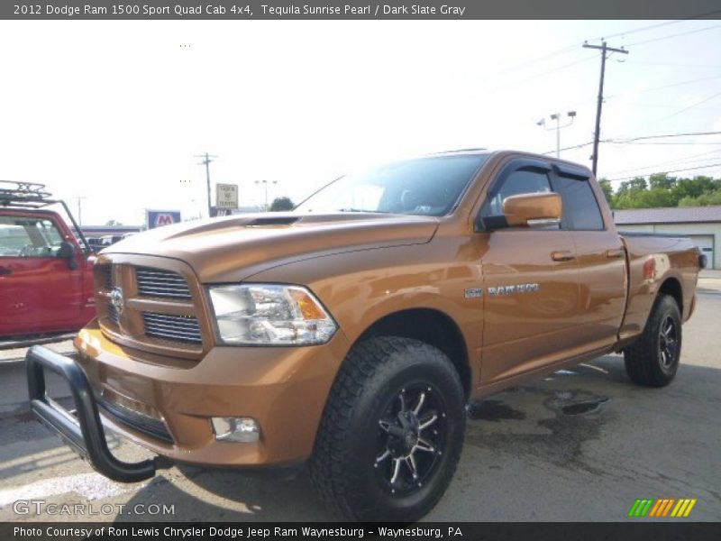 Tequila Sunrise Pearl / Dark Slate Gray 2012 Dodge Ram 1500 Sport Quad Cab 4x4