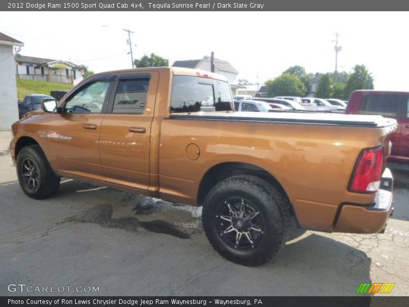 Tequila Sunrise Pearl / Dark Slate Gray 2012 Dodge Ram 1500 Sport Quad Cab 4x4