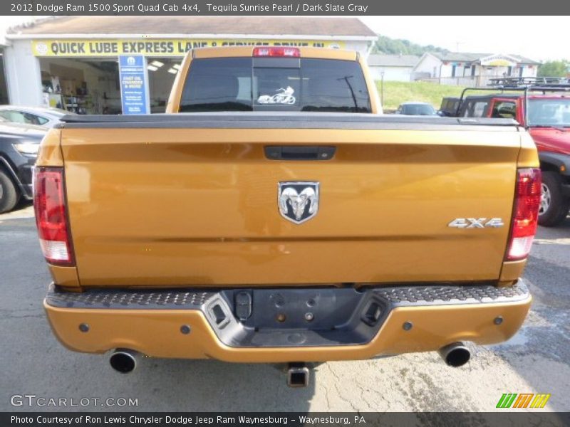 Tequila Sunrise Pearl / Dark Slate Gray 2012 Dodge Ram 1500 Sport Quad Cab 4x4