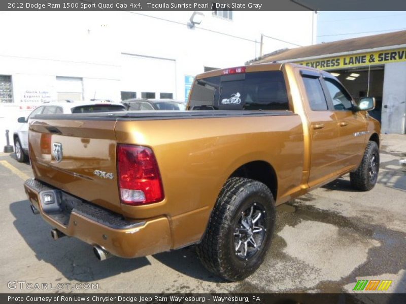 Tequila Sunrise Pearl / Dark Slate Gray 2012 Dodge Ram 1500 Sport Quad Cab 4x4