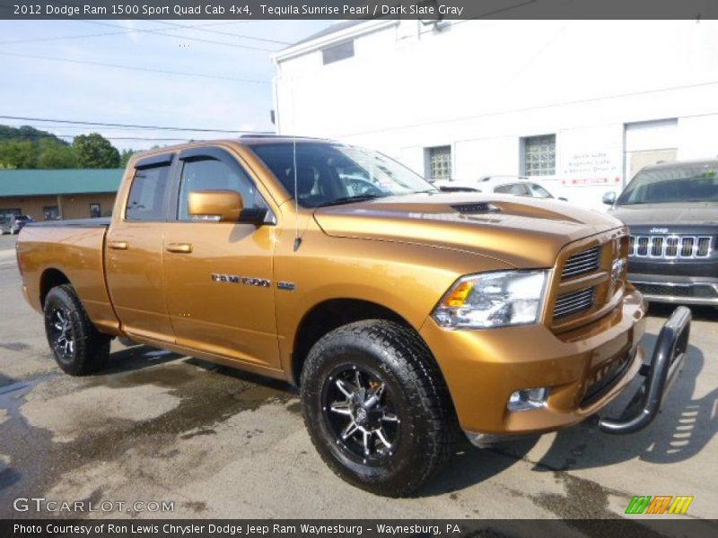 Tequila Sunrise Pearl / Dark Slate Gray 2012 Dodge Ram 1500 Sport Quad Cab 4x4