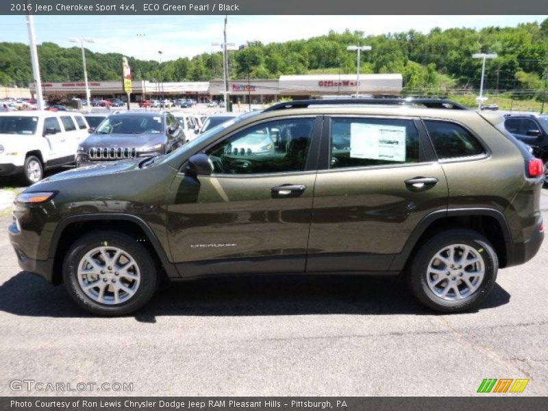 ECO Green Pearl / Black 2016 Jeep Cherokee Sport 4x4