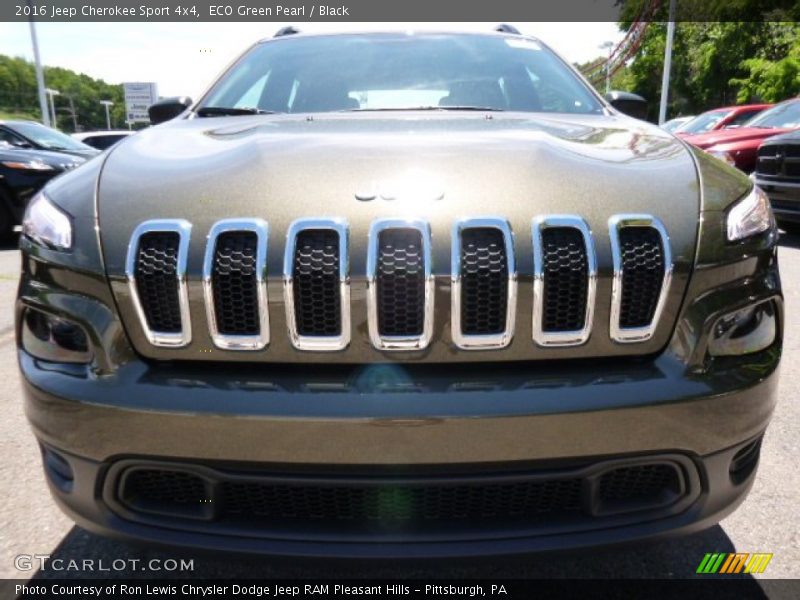 ECO Green Pearl / Black 2016 Jeep Cherokee Sport 4x4