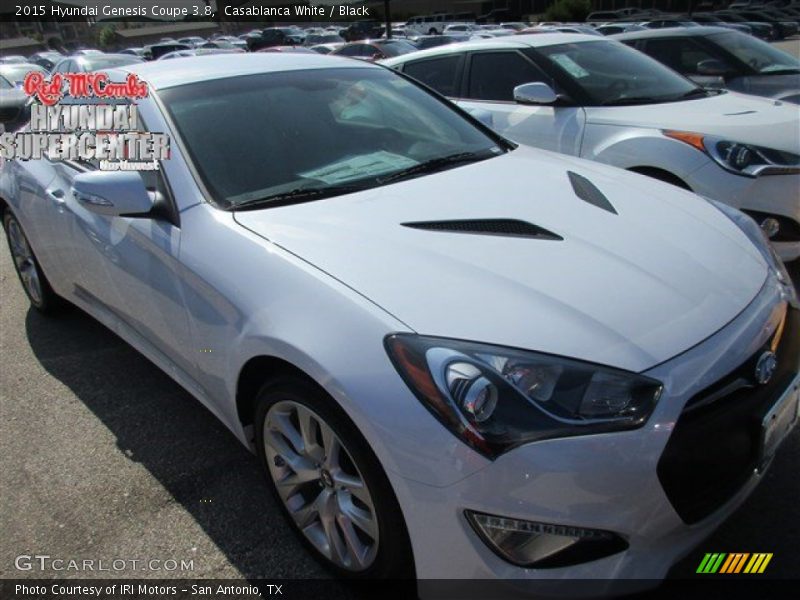 Casablanca White / Black 2015 Hyundai Genesis Coupe 3.8