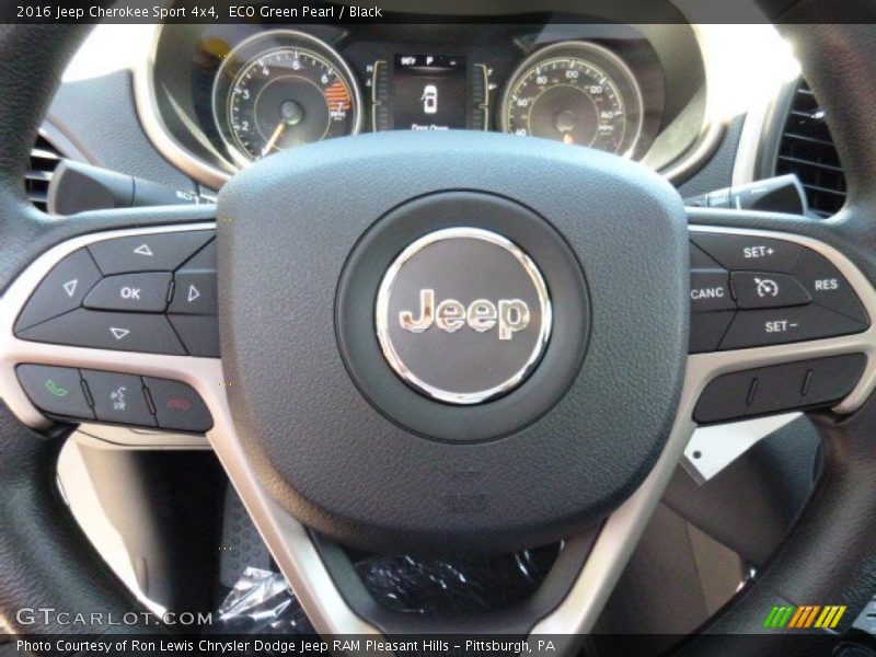 ECO Green Pearl / Black 2016 Jeep Cherokee Sport 4x4