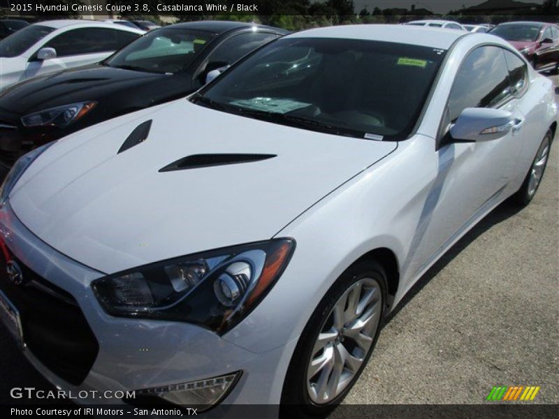 Casablanca White / Black 2015 Hyundai Genesis Coupe 3.8