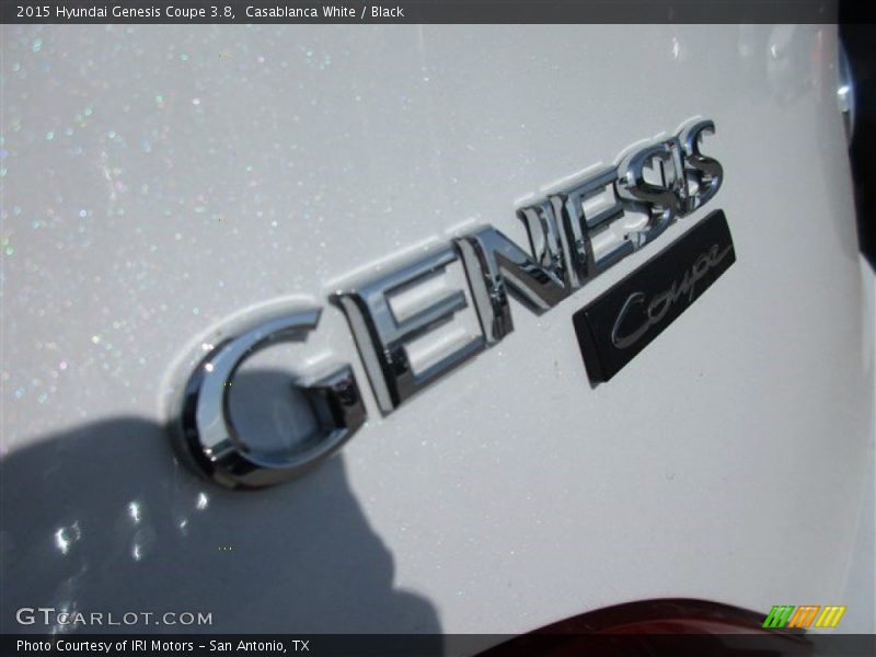 Casablanca White / Black 2015 Hyundai Genesis Coupe 3.8