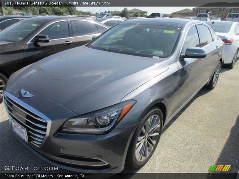 Empire State Gray / Ivory 2015 Hyundai Genesis 3.8 Sedan
