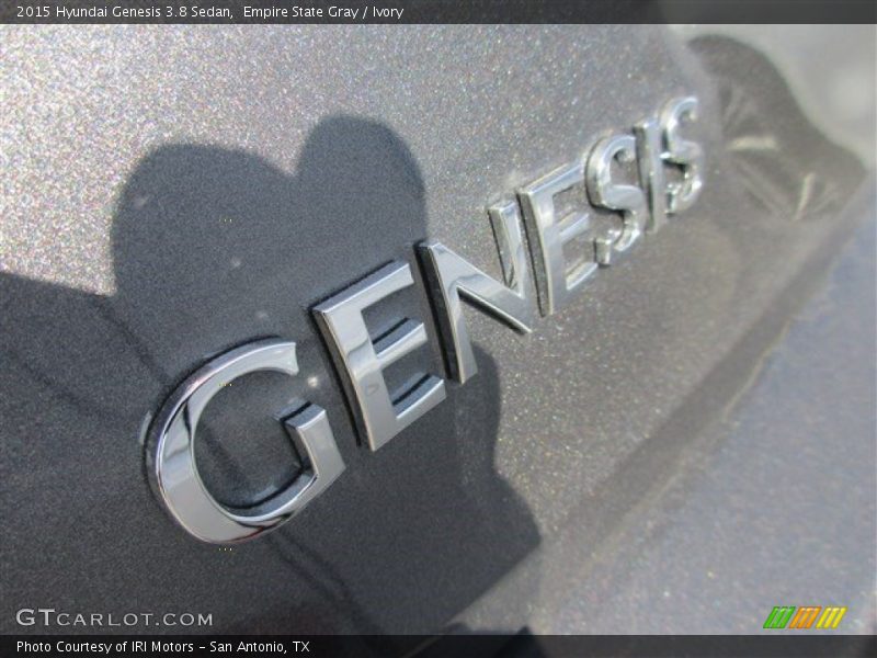 Empire State Gray / Ivory 2015 Hyundai Genesis 3.8 Sedan