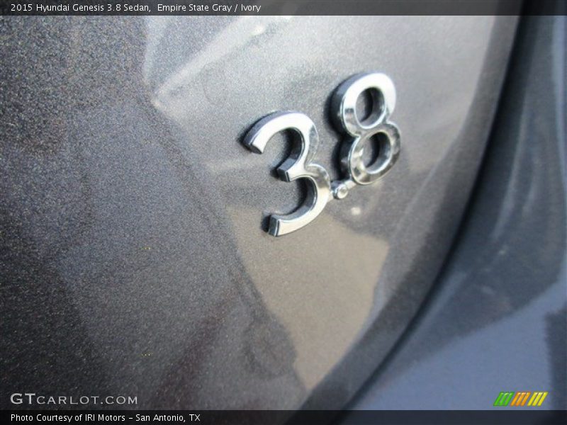 Empire State Gray / Ivory 2015 Hyundai Genesis 3.8 Sedan