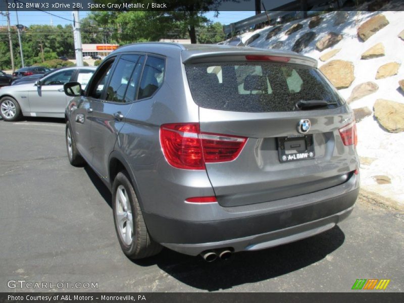 Space Gray Metallic / Black 2012 BMW X3 xDrive 28i