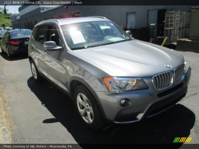 Space Gray Metallic / Black 2012 BMW X3 xDrive 28i