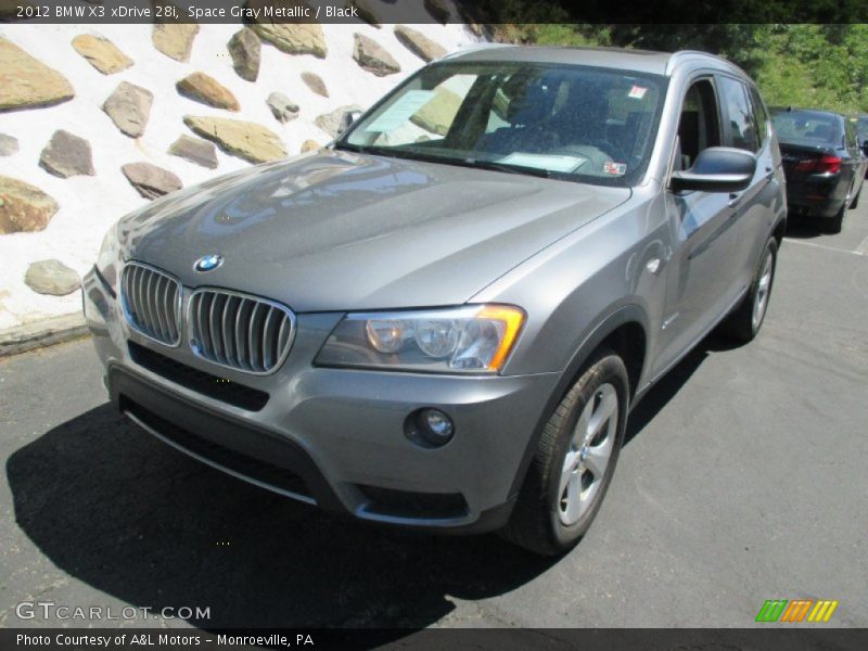 Space Gray Metallic / Black 2012 BMW X3 xDrive 28i