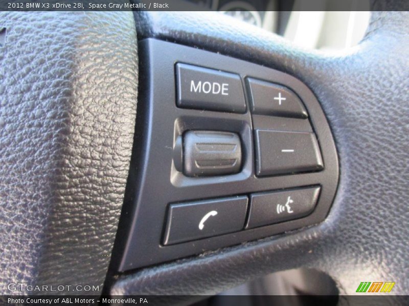 Space Gray Metallic / Black 2012 BMW X3 xDrive 28i