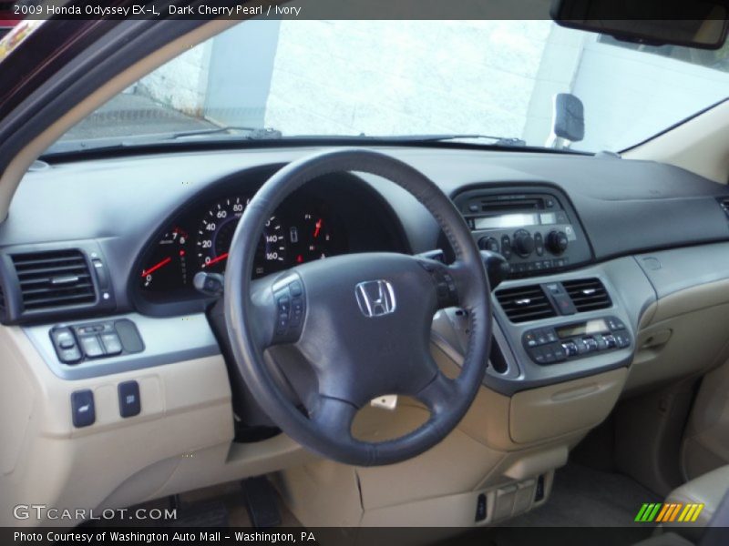 Dark Cherry Pearl / Ivory 2009 Honda Odyssey EX-L