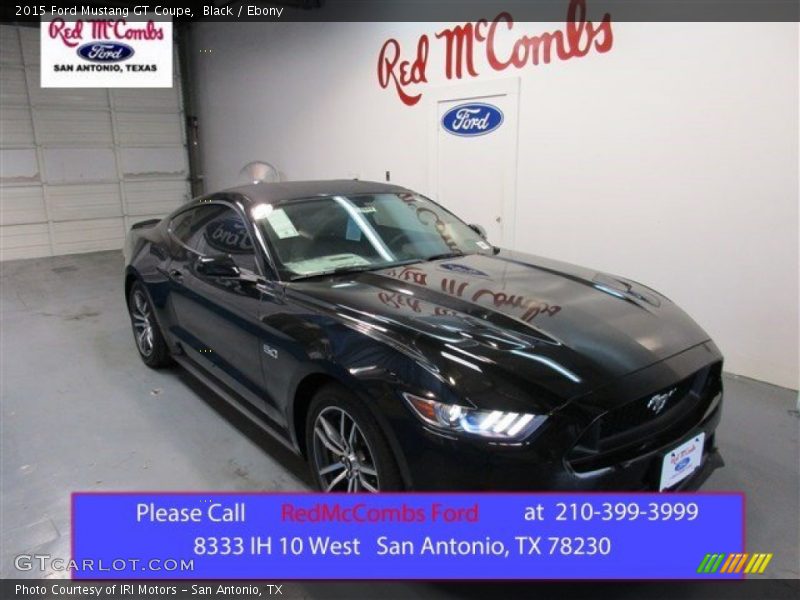 Black / Ebony 2015 Ford Mustang GT Coupe