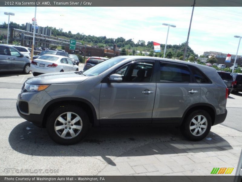 Titanium Silver / Gray 2012 Kia Sorento LX AWD