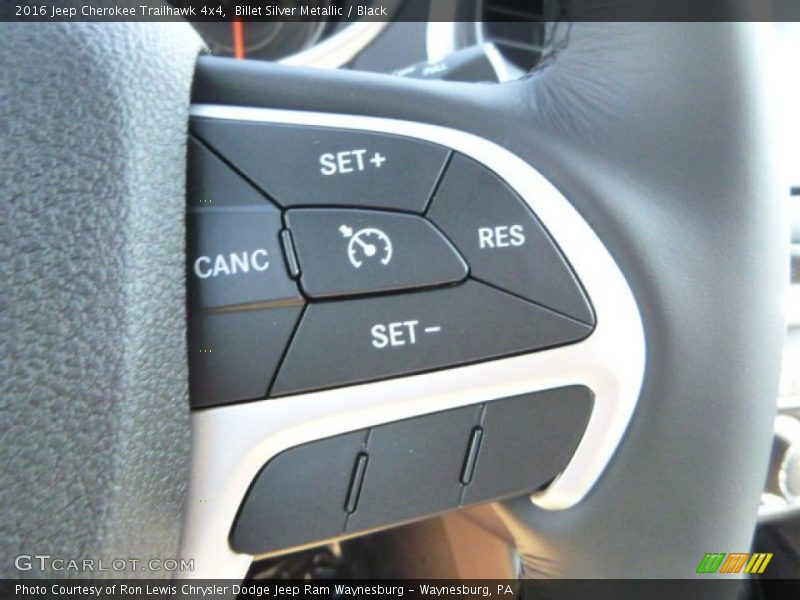 Controls of 2016 Cherokee Trailhawk 4x4