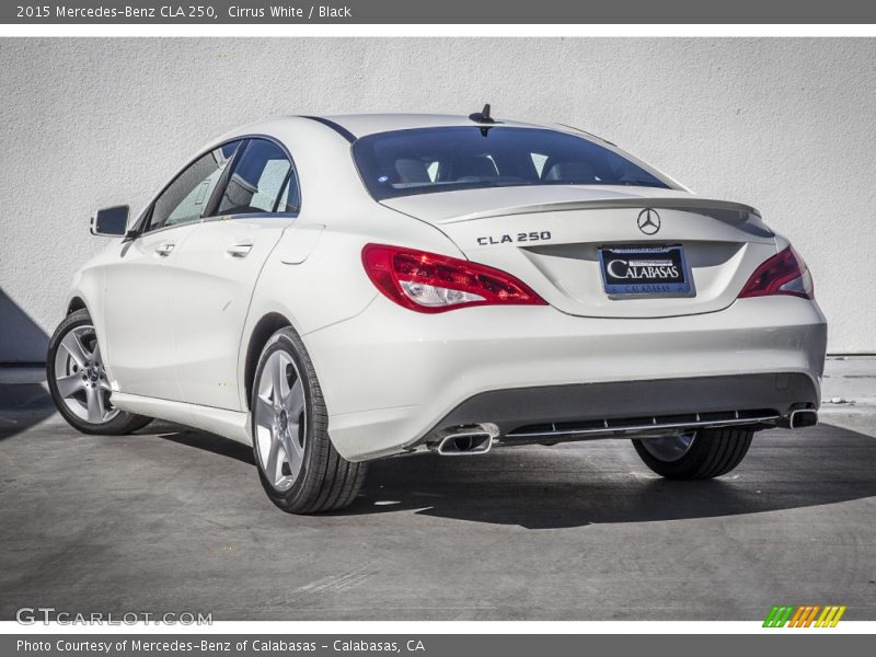 Cirrus White / Black 2015 Mercedes-Benz CLA 250