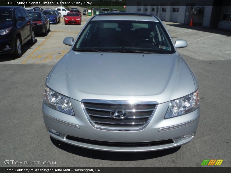 Radiant Silver / Gray 2010 Hyundai Sonata Limited
