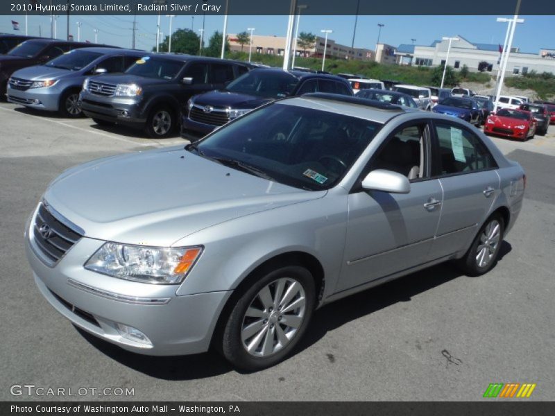 Radiant Silver / Gray 2010 Hyundai Sonata Limited