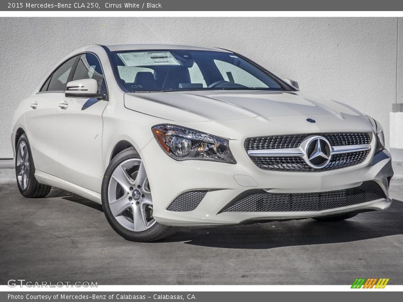 Cirrus White / Black 2015 Mercedes-Benz CLA 250