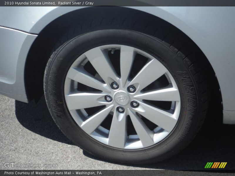 Radiant Silver / Gray 2010 Hyundai Sonata Limited