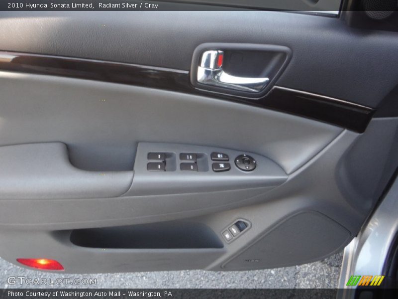 Radiant Silver / Gray 2010 Hyundai Sonata Limited