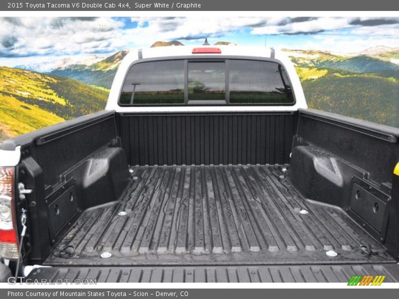 Super White / Graphite 2015 Toyota Tacoma V6 Double Cab 4x4