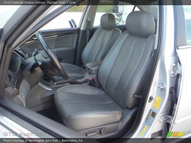 Radiant Silver / Gray 2010 Hyundai Sonata Limited