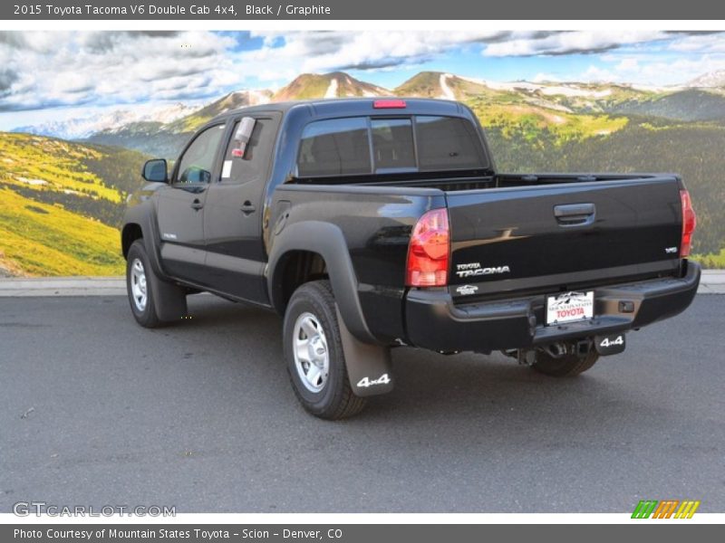 Black / Graphite 2015 Toyota Tacoma V6 Double Cab 4x4