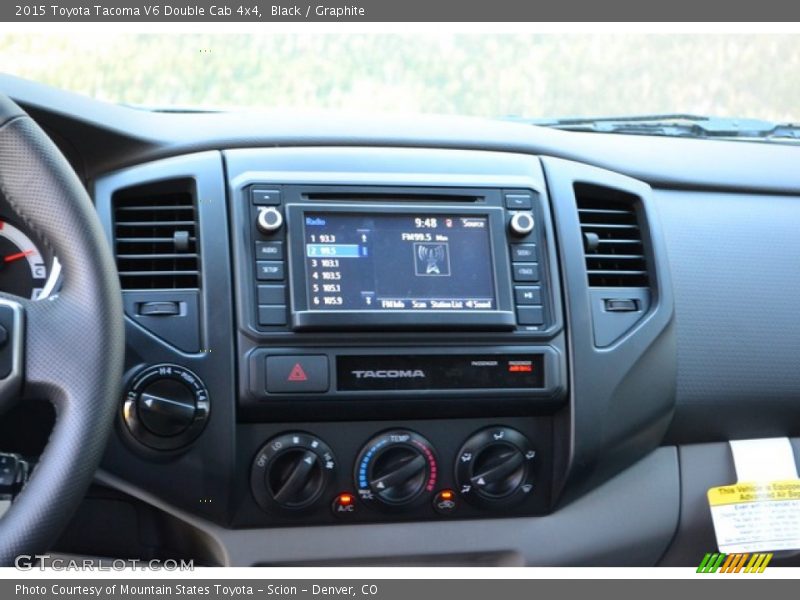 Black / Graphite 2015 Toyota Tacoma V6 Double Cab 4x4