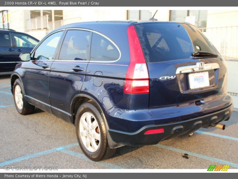 Royal Blue Pearl / Gray 2009 Honda CR-V EX-L 4WD