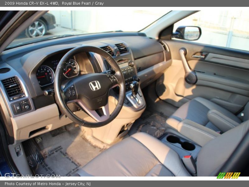 Royal Blue Pearl / Gray 2009 Honda CR-V EX-L 4WD