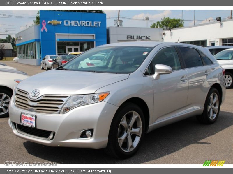 Classic Silver Metallic / Black 2013 Toyota Venza LE AWD