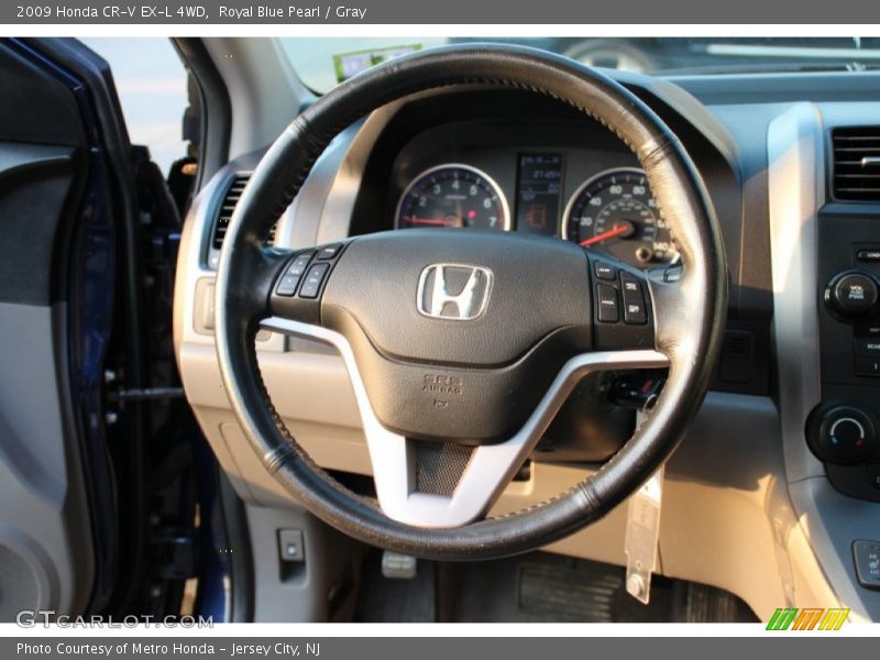 Royal Blue Pearl / Gray 2009 Honda CR-V EX-L 4WD