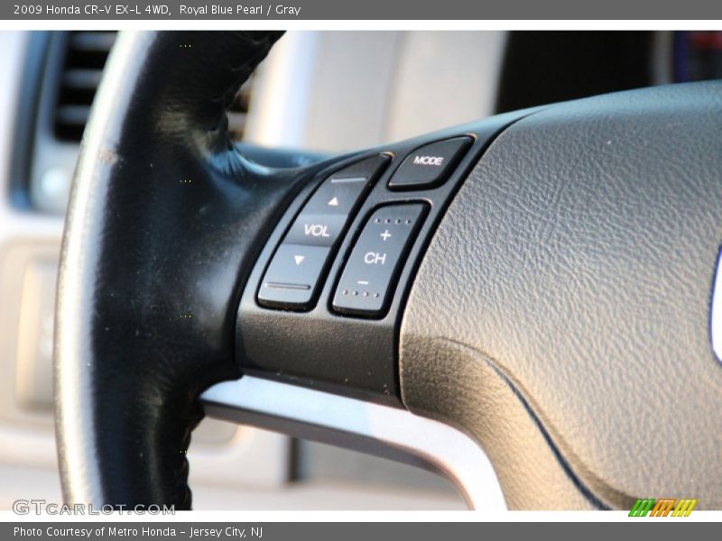 Royal Blue Pearl / Gray 2009 Honda CR-V EX-L 4WD