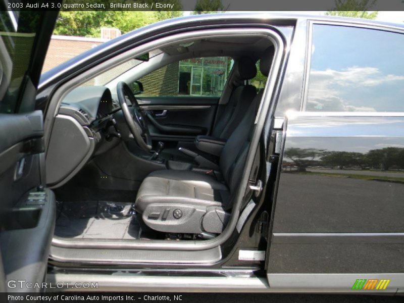 Brilliant Black / Ebony 2003 Audi A4 3.0 quattro Sedan