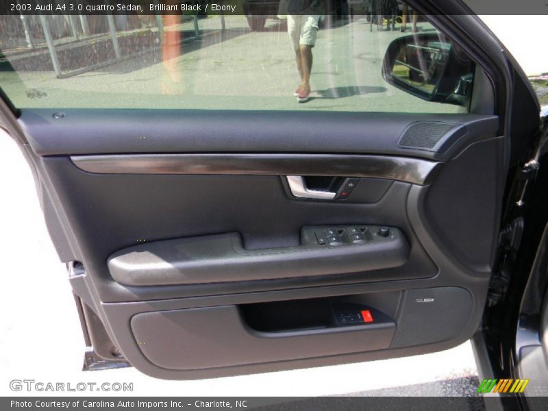 Brilliant Black / Ebony 2003 Audi A4 3.0 quattro Sedan