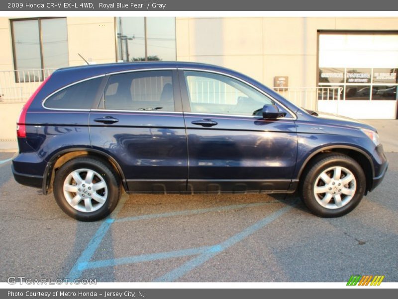 Royal Blue Pearl / Gray 2009 Honda CR-V EX-L 4WD
