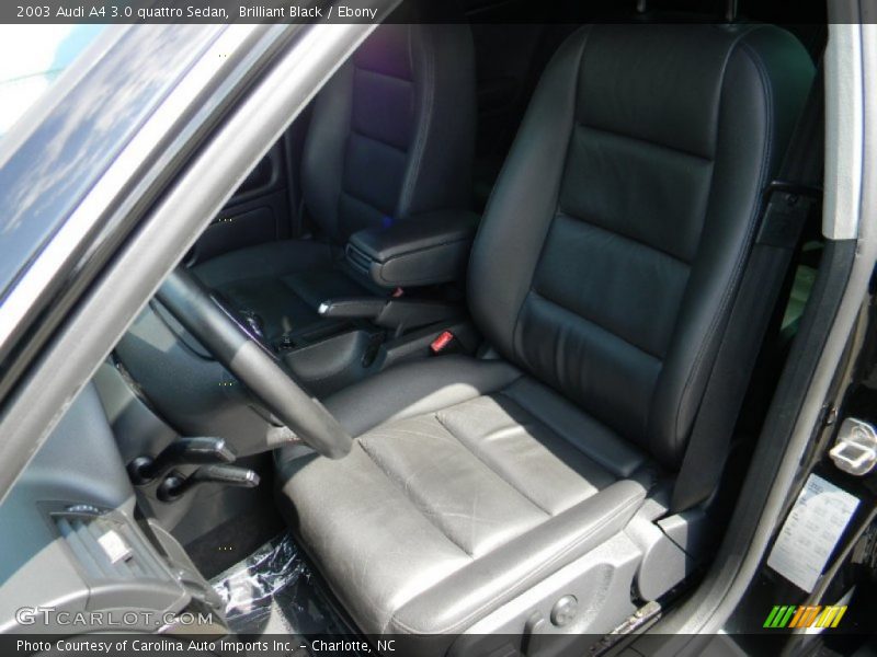 Brilliant Black / Ebony 2003 Audi A4 3.0 quattro Sedan