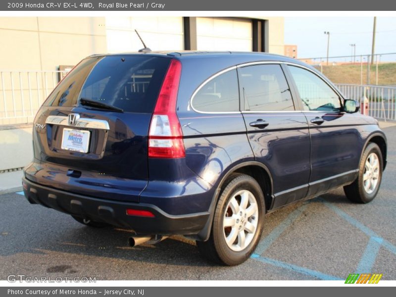 Royal Blue Pearl / Gray 2009 Honda CR-V EX-L 4WD