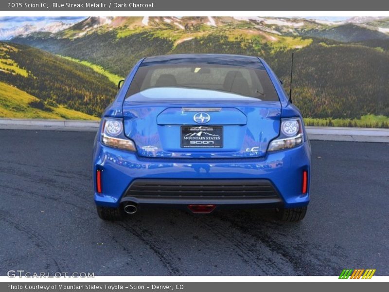 Blue Streak Metallic / Dark Charcoal 2015 Scion tC