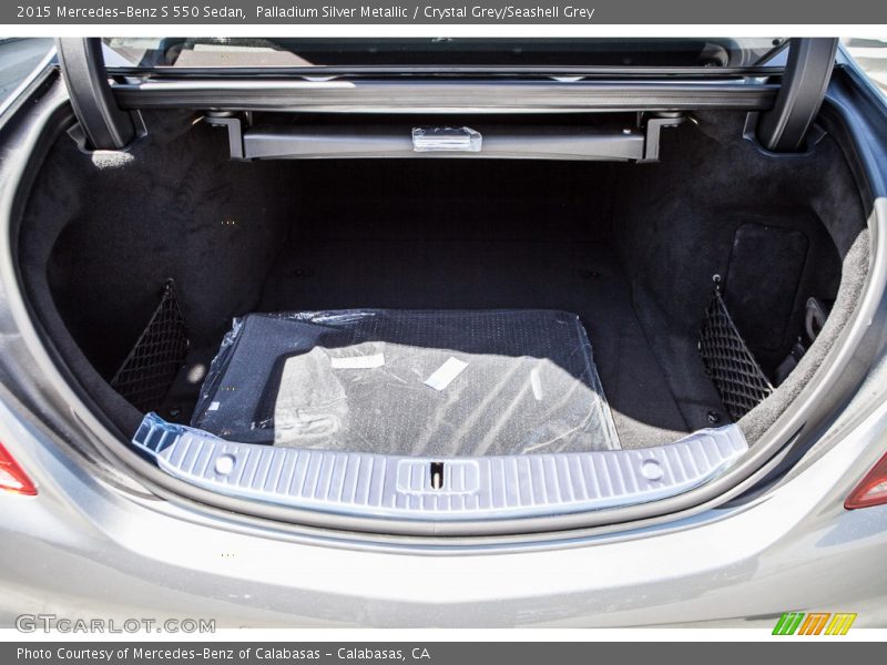 Palladium Silver Metallic / Crystal Grey/Seashell Grey 2015 Mercedes-Benz S 550 Sedan