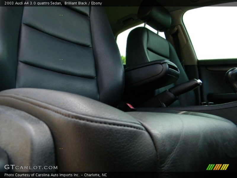 Brilliant Black / Ebony 2003 Audi A4 3.0 quattro Sedan