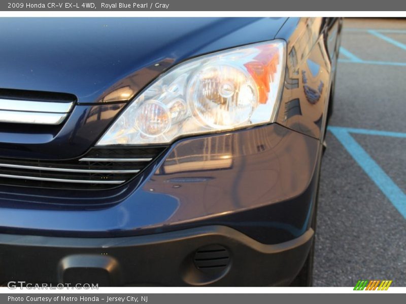 Royal Blue Pearl / Gray 2009 Honda CR-V EX-L 4WD
