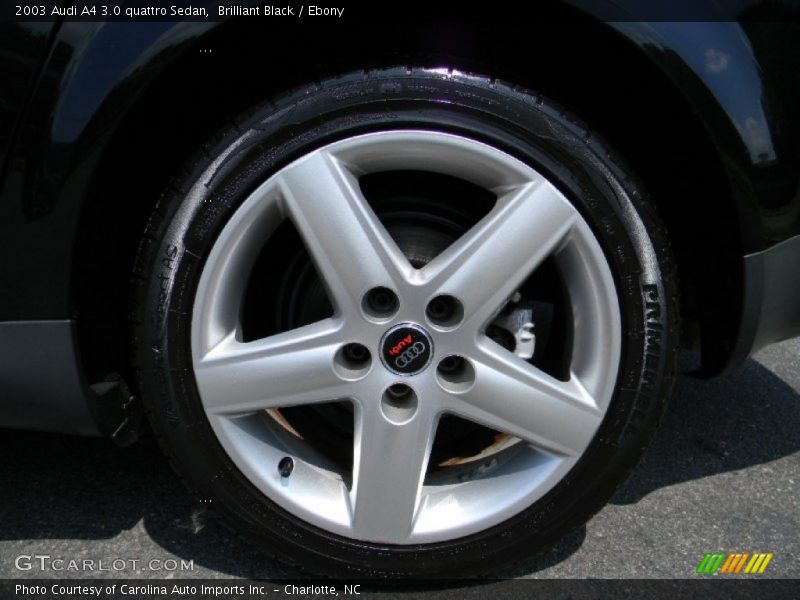 Brilliant Black / Ebony 2003 Audi A4 3.0 quattro Sedan