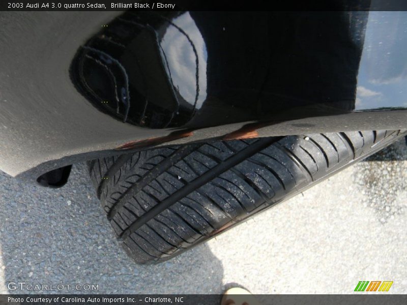 Brilliant Black / Ebony 2003 Audi A4 3.0 quattro Sedan